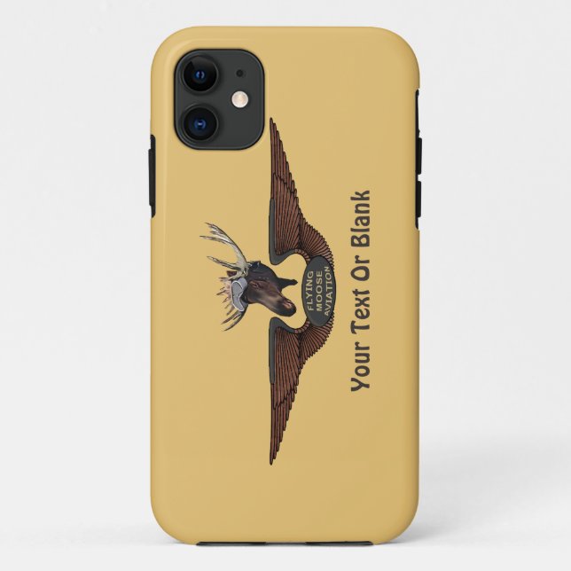 Flying Moose Bush Pilot Wings Case-Mate iPhone Case (Back)