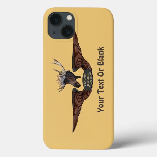 Flying Moose Bush Pilot Wings iPhone 13 Case