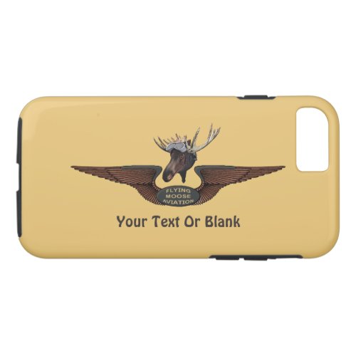 Flying Moose Bush Pilot Wings iPhone 87 Case