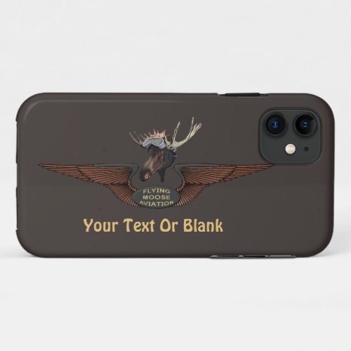 Flying Moose Bush Pilot Wings iPhone 11 Case