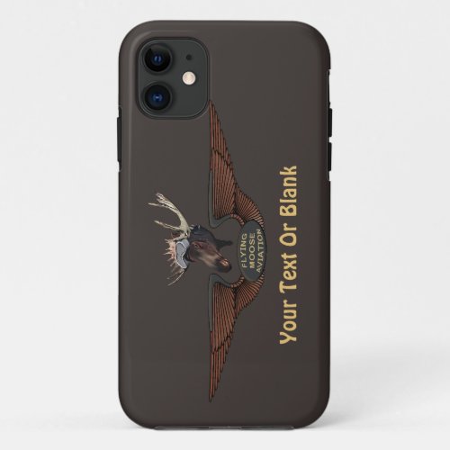 Flying Moose Bush Pilot Wings iPhone 11 Case