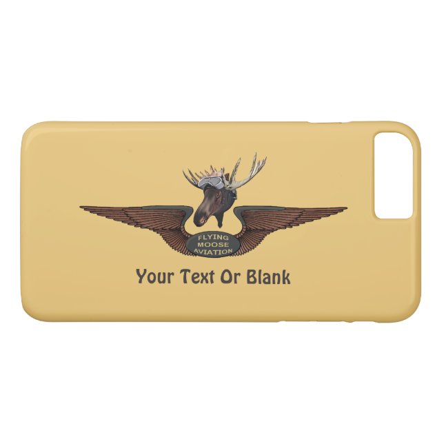 Flying Moose Bush Pilot Wings Case-Mate iPhone Case (Back (Horizontal))