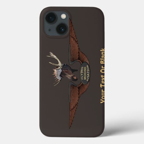 Flying Moose Bush Pilot Wings iPhone 13 Case