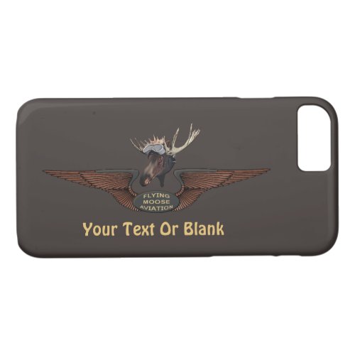 Flying Moose Bush Pilot Wings iPhone 87 Case