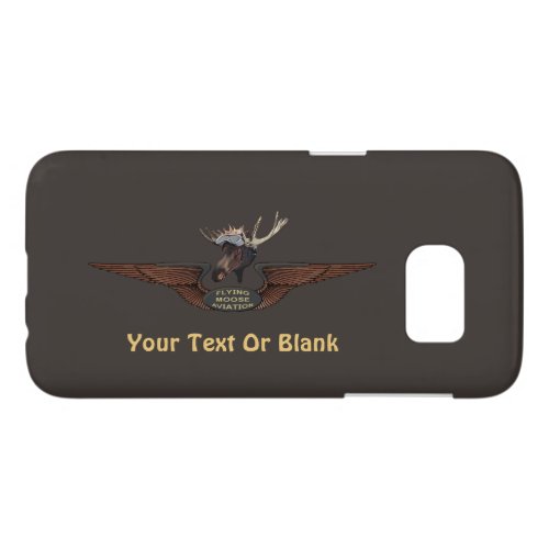 Flying Moose Bush Pilot Wings Samsung Galaxy S7 Case