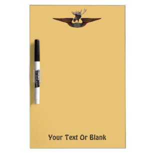 Flying Moose Bush Pilot Wings Dry-Erase Board