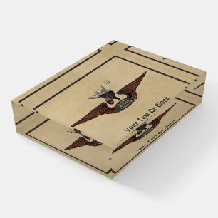 Flying Moose Bush Pilot Wings Paperweight