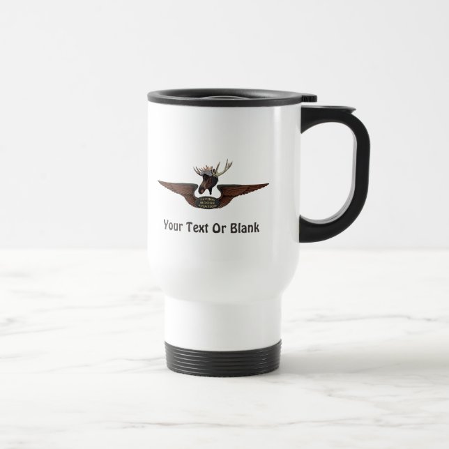 Flying Moose Bush Pilot Wings Travel Mug (Right)