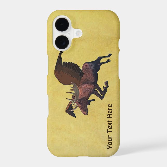 Flying Moose Iphone Case (Back)