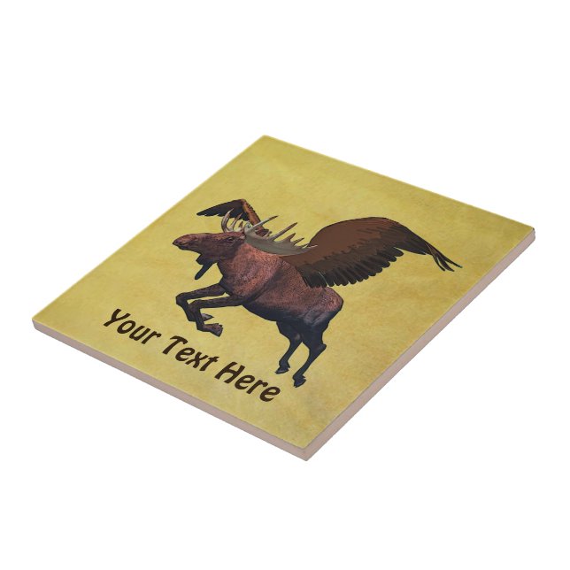 Flying Moose Tile (Side)