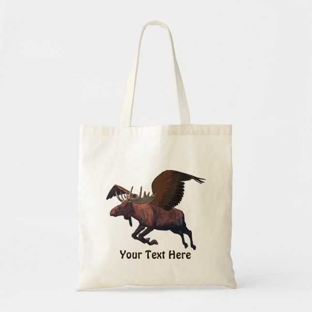 Flying Moose Tote Bag (Front)