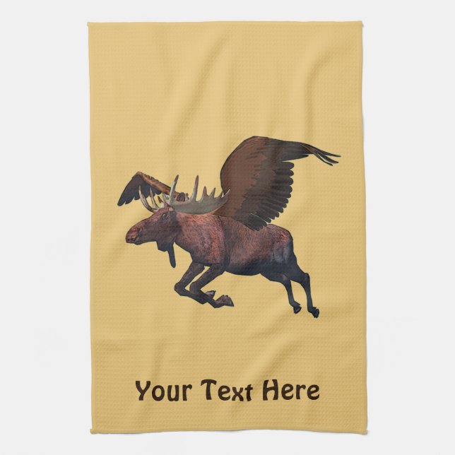Flying Moose Towel (Vertical)