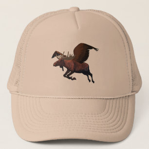 Flying Moose Trucker Hat
