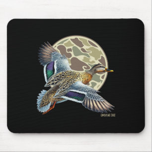 Flying Mottled Duck Camouflage Camo Duck Hunting C Mouse Pad