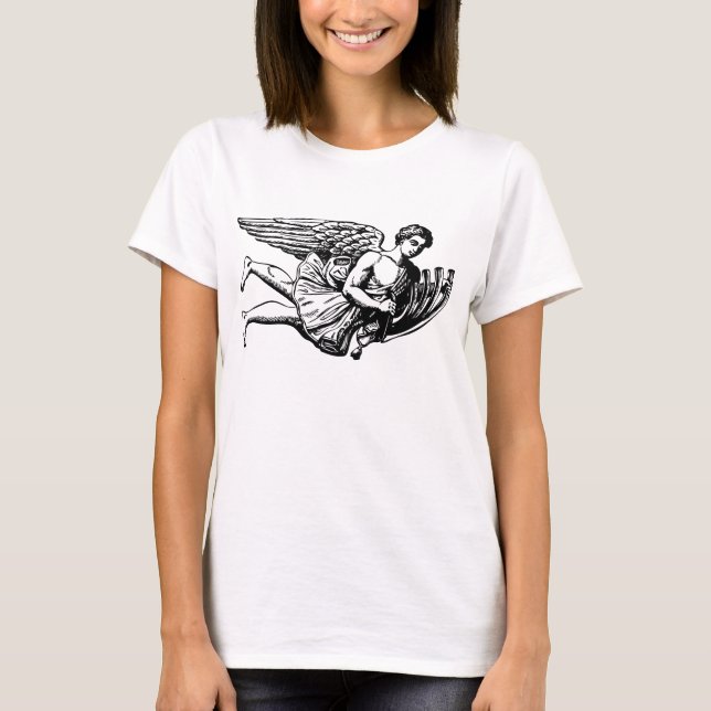 Flying Musical Angel T-Shirt (Front)