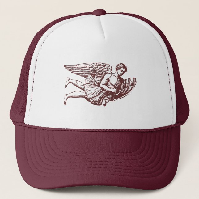 Flying Musical Angel Trucker Hat (Front)