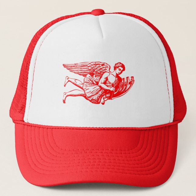 Flying Musical Angel Trucker Hat (Front)