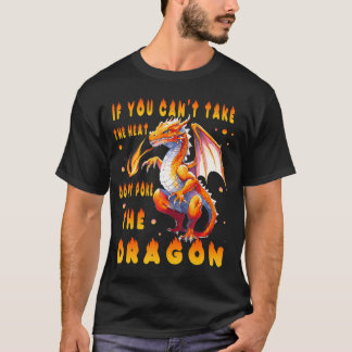 Flying Mythical Creature Cool Dragon Flame-Spewing T-Shirt