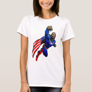 Flying Obama - Ladies' Fitted T-Shirt