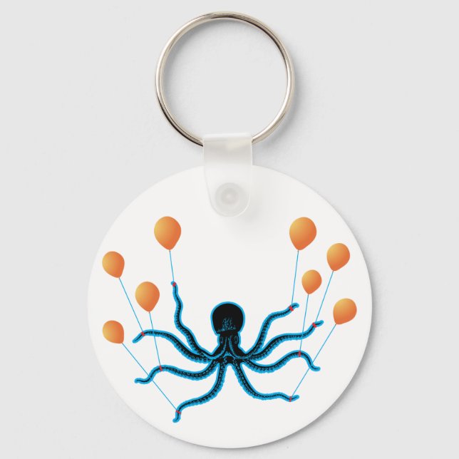 Flying Octopus Keychain (Front)