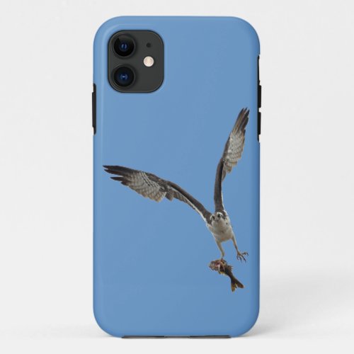 Flying Osprey  Fish 2 Wildlife Photography iPhone 11 Case