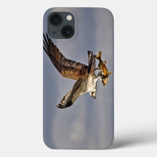 Flying Osprey  Fish 3 Wildlife Photography iPhone 13 Case