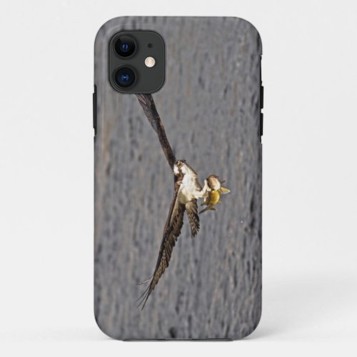 Flying Osprey  Fish 4 Wildlife Photography iPhone 11 Case