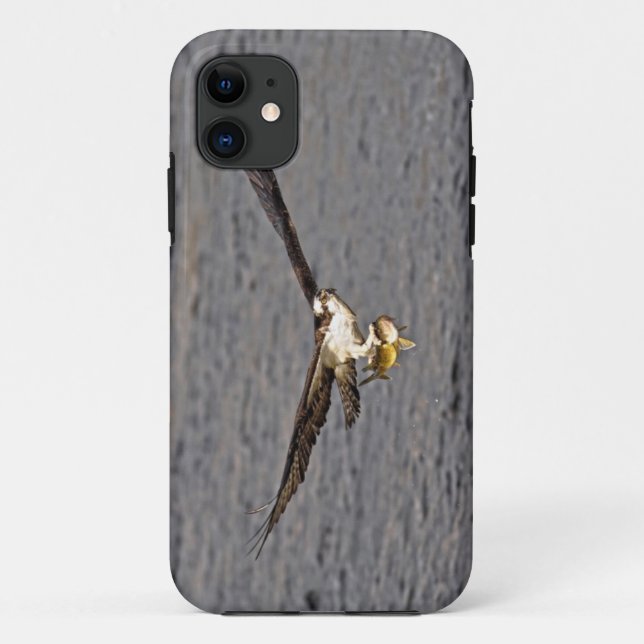 Flying Osprey & Fish 4 Wildlife Photography Case-Mate iPhone Case (Back)