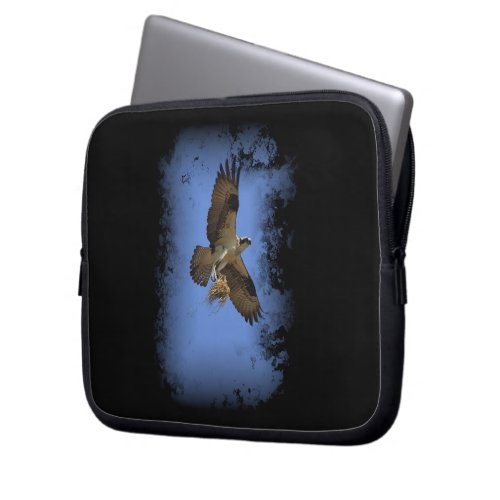 Flying Osprey Fish Hawk Laptop Sleeve