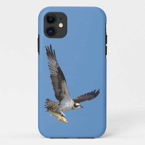 Flying Osprey  Fish Wildlife Photography iPhone 11 Case