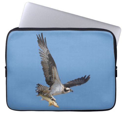 Flying Osprey  Fish Wildlife Photography Laptop Sleeve