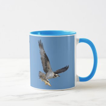 Flying Osprey & Fish Wildlife Photography Mug by RavenSpiritPrints at Zazzle