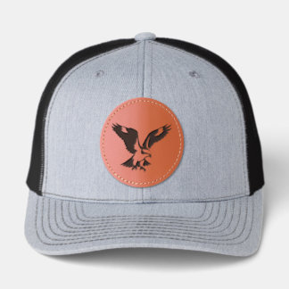 Flying Osprey  Leather Patch Hat