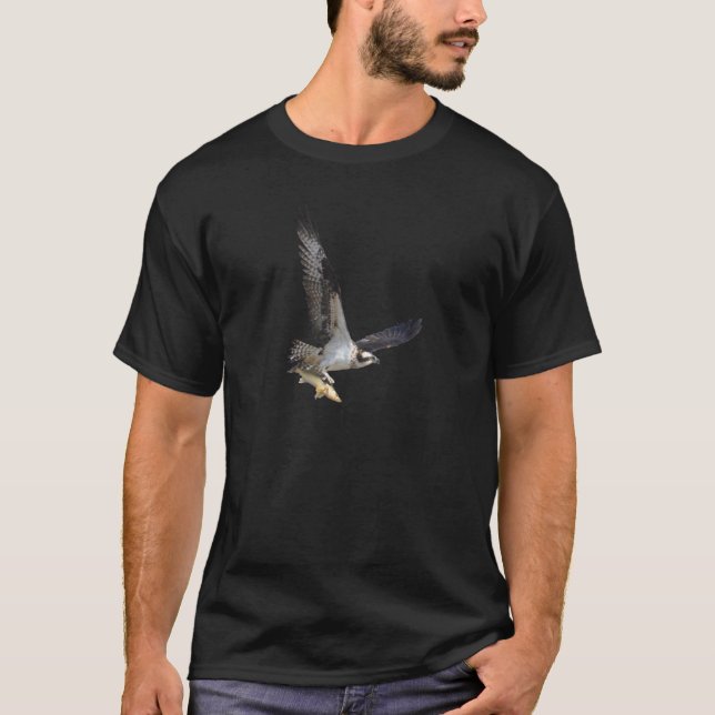 Flying Osprey Wildlife Fashion Series T-Shirt (Front)