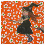 Flying over Fields Witch Fabric