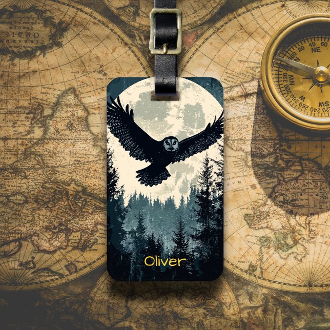 Flying Owl Luggage Tag (Creator Uploaded)