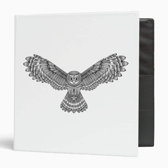 Flying Owl Zendoodle Binder (Front/Inside)