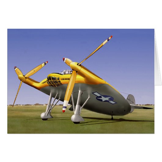 "Flying Pancake," 1942 Cards (Front Horizontal)