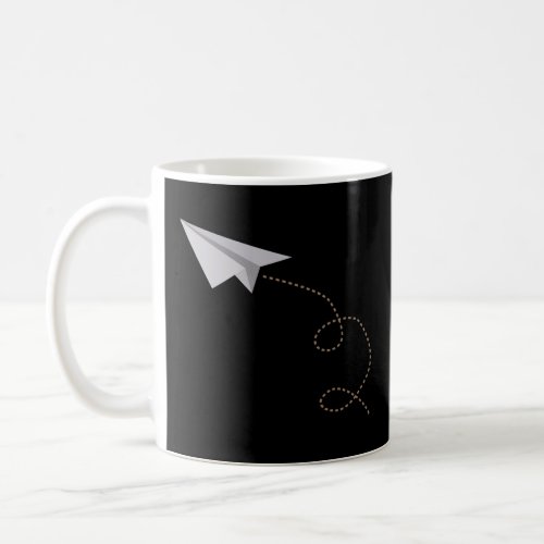 Flying Paper Airplane Awesome Paper Plane  Coffee Mug