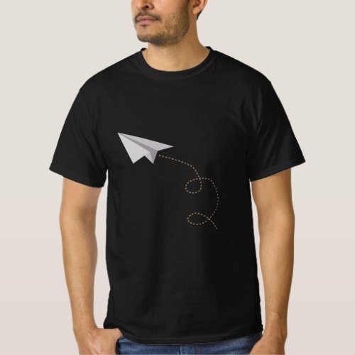 Flying Paper Airplane Awesome Paper Plane  T_Shirt