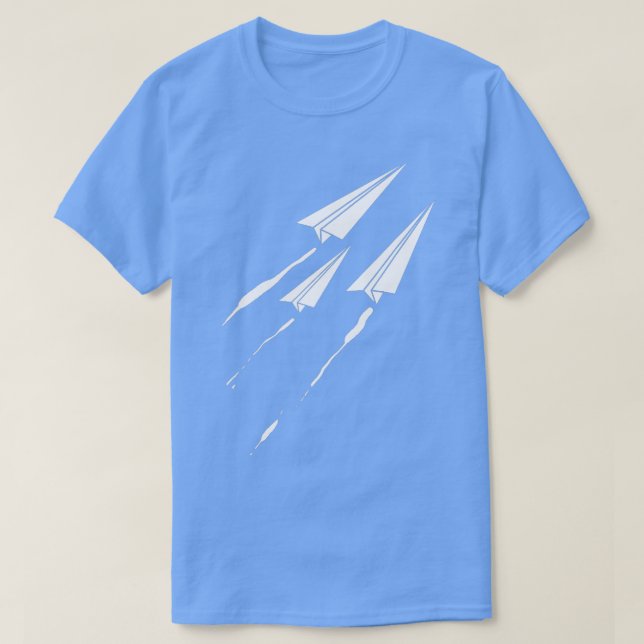 Flying Paper Airplane For Kids Origami  T-Shirt (Design Front)