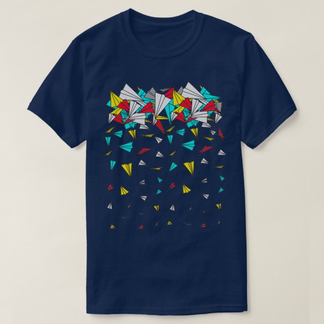 Flying Paper Planes 1 T-Shirt (Design Front)