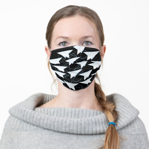 Flying Paper Planes School Teacher Adult Cloth Face Mask