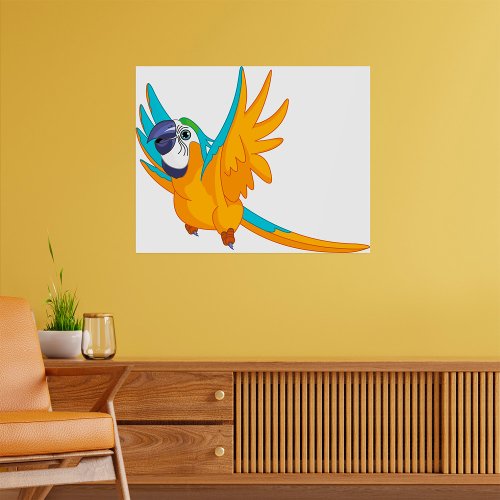 Flying Parrot Poster