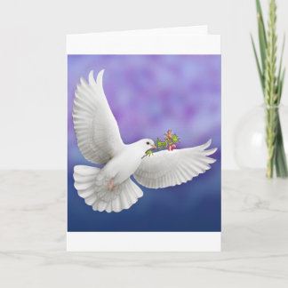 Flying Peace Dove Greeting Card
