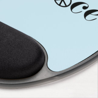 Flying Peace Dove Olive Branch White Background Gel Mouse Pad