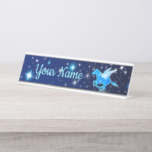 Flying Pegasus Desk Name Plate