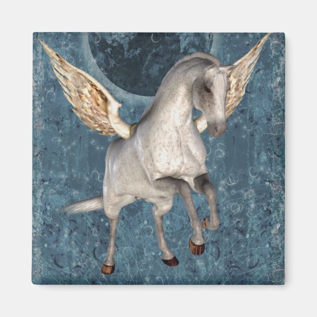Flying Pegasus Fantasy Magnet (Front)