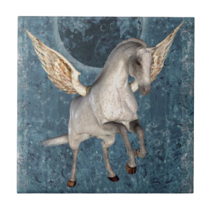 Flying Pegasus Horse Fantasy Art Tile