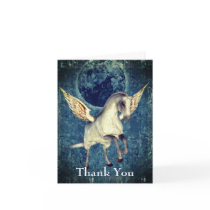 Flying Pegasus Horse Fantasy Thank You Card